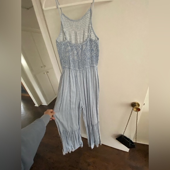 Baby blue linen jumper. Worn once - Picture 2 of 3